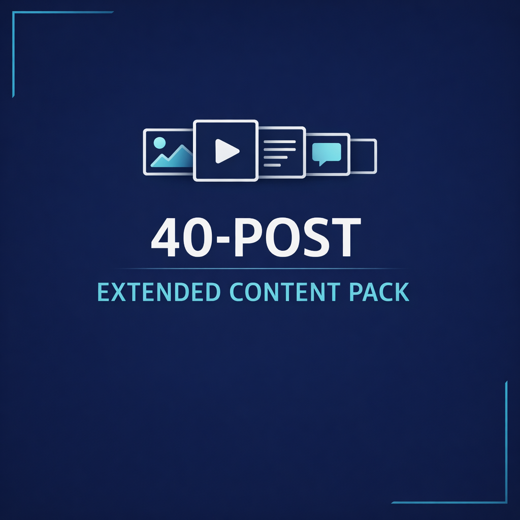 40-Post Extended Content Pack