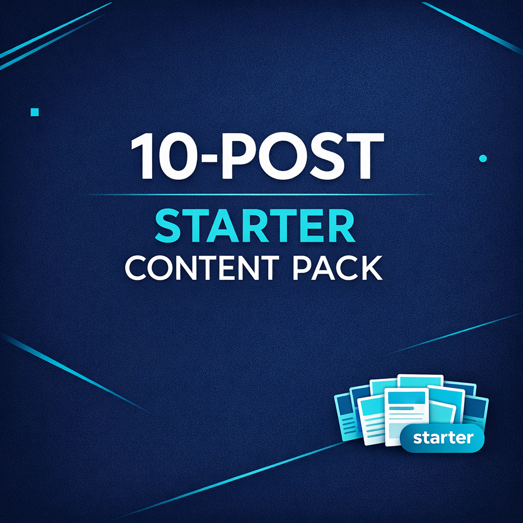 10-Post Starter Content Pack